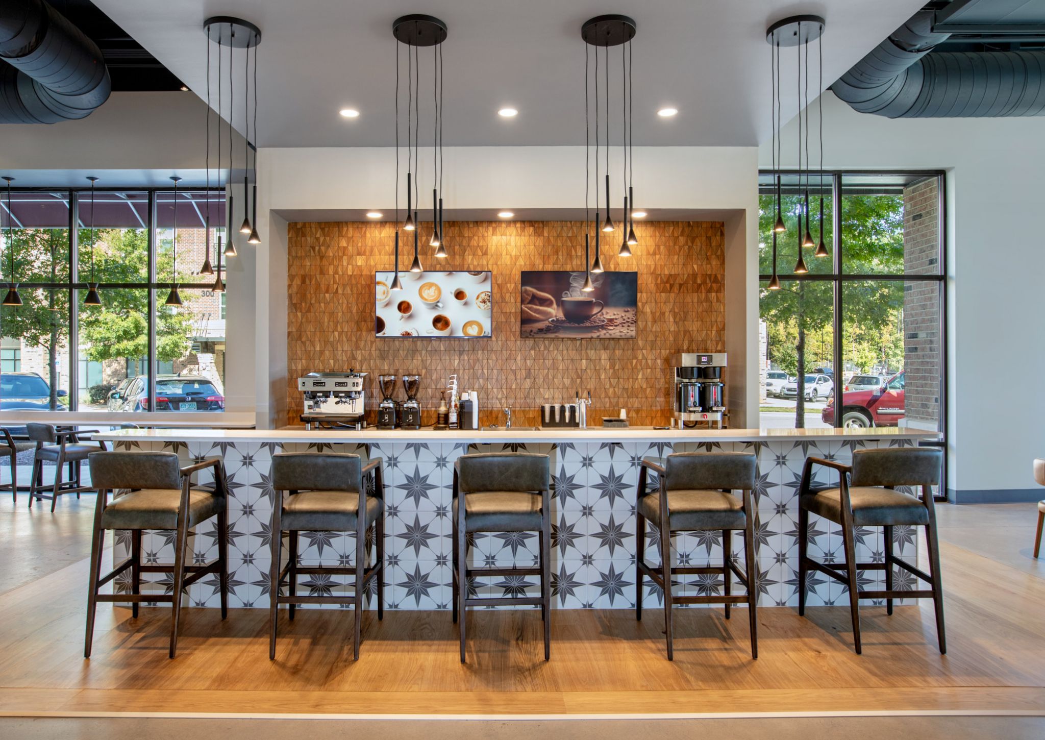 Resident cafe at an apartment community in Chapel Hill